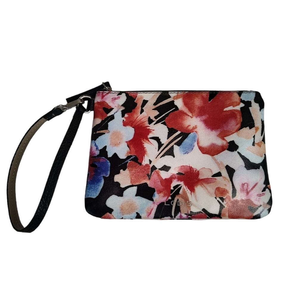 Lodis NWOT Wristlet Coin Pouch in Multicolor Floral Print